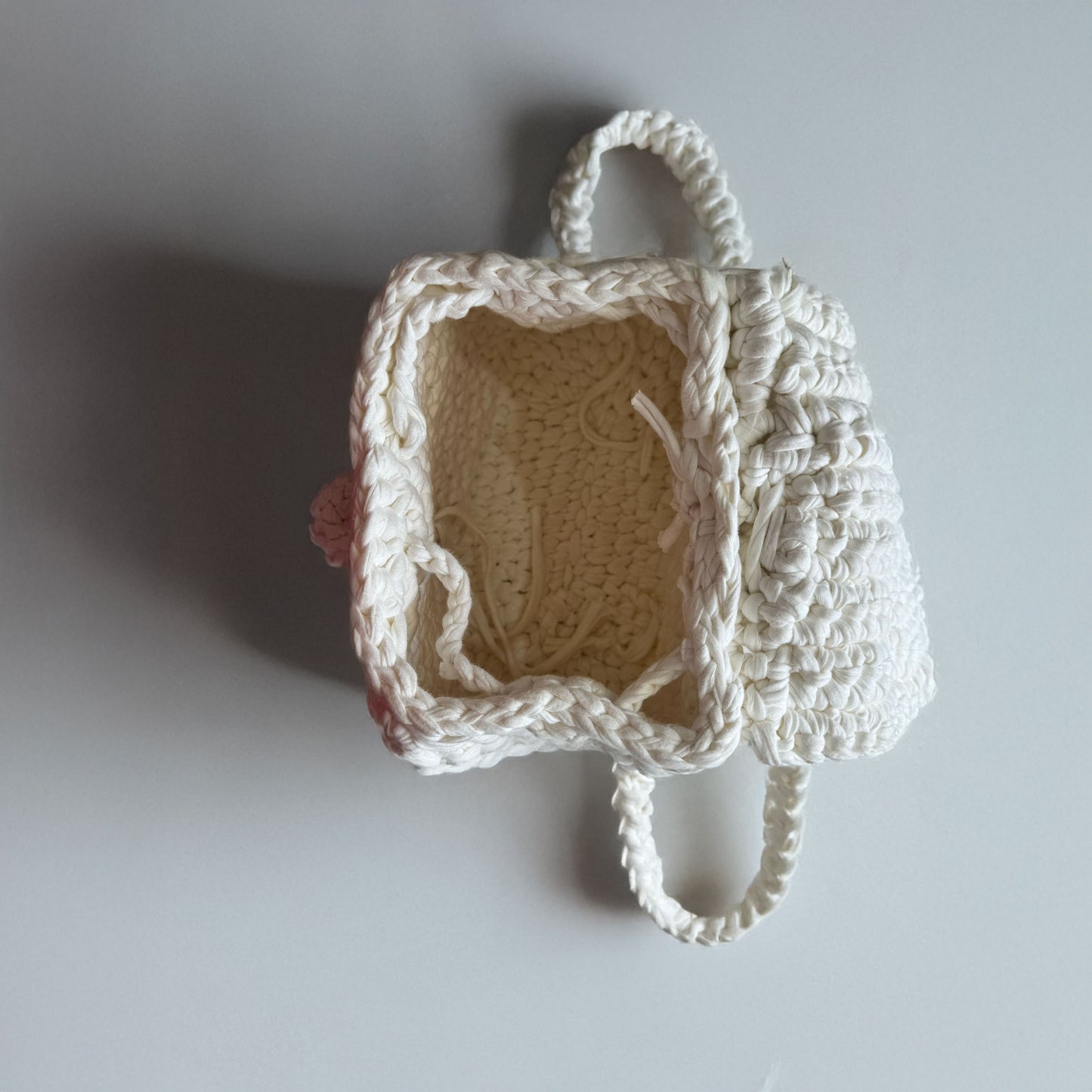Nest Pack Urban - Elegant Off-White Crochet Backpack